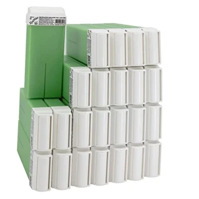 Image of EpilWax Set of 24 Aloe Vera Wax Cartridges for Hair Removal Large 100 ml Roll on Waxing Refills
