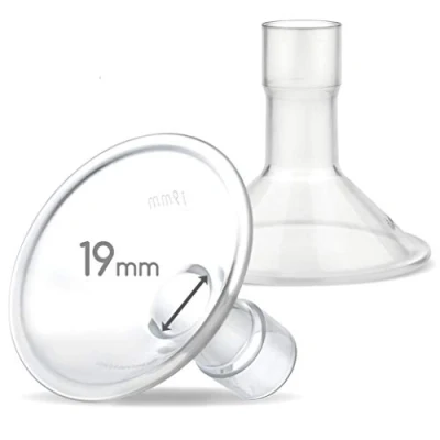 Image of Maymom Myfit 19 Mm Shields; Compatible with Medela Breast Pump Personalfit, Freestyle, Harmony, Maxi, Freestyle Flex Connector; Connect to Widemouth/Narrow Connector, 2 Pcs