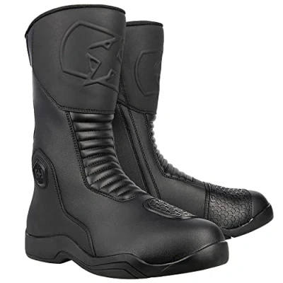 Image of Oxford Men&#039;s Tracker 2.0 Motorcycle Boot, Black, 43 (UK 9)
