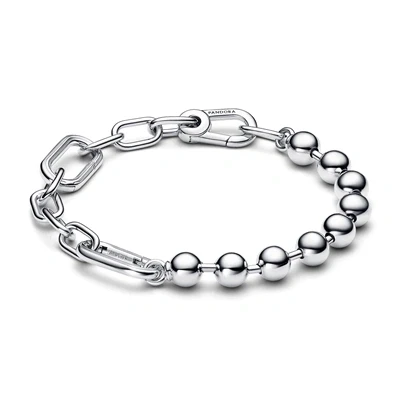 Image of Pandora ME Sterling silver bead and link bracelet, 3