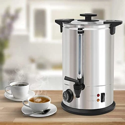 Image of 20 Litre Electric Stainless Steel Catering Hot Water Boiler Tea Urn Commercial With Thermostat control