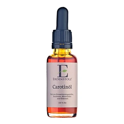 Image of Organic Carotene Oil 30 ml / 100% Pure Cold Pressed Facial Moisturiser Beta