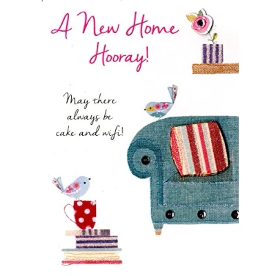 Image of New Home Hooray! Greeting Card Second Nature Just to Say Cards