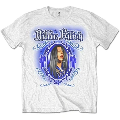Image of Billie Eilish Men&#039;s BILLIETS14MW01 T Shirt, White, Small (36&quot; 38&quot;)
