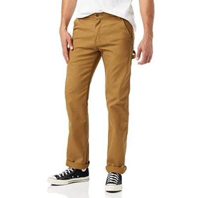 Image of Dickies Men&#039;s Carpenter Pants Work Utility, Brown Duck, 34W/32L