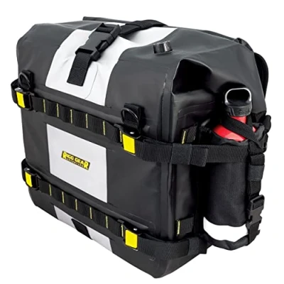 Image of Nelson Rigg Hurricane Dry Saddlebags, Black/Gray