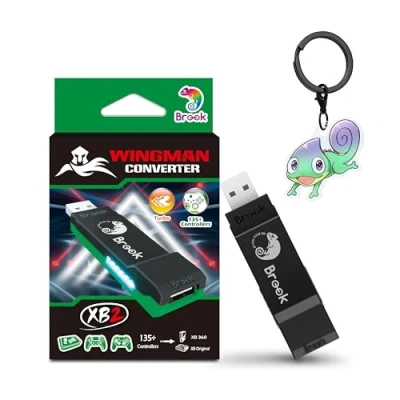 Image of Brook Wingman XB 2 Converter with Keychain Wireless Controller Adapter for 360, Original Consoles and PC, Supports Remap Adjustable Turbo [Exclusive Version]
