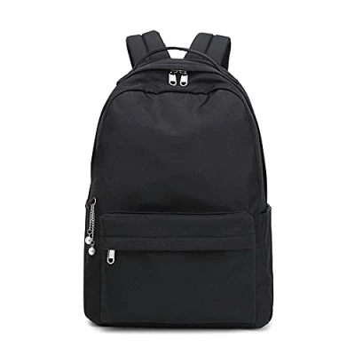 Image of VOXY School Backpack for Girls, Back to Waterproof Bag Primary Secondary School, Unisex Rucksack Girls Boys Teenagers (Black)