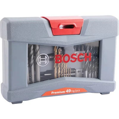 Image of Bosch Professional 49 Pieces Premium X Line Drill Bit and Screwdriver Set (for wood, metal stone, Accessories drill)