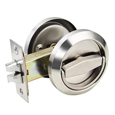 Image of Passage Door Handle Lock Knobs Lockset No Keys Round Pocket Lock, Privacy Latch Stainless Steel 304 Storeroom Locks, Bed Room, Kitchen, Bathroom, Laundry Room Doors