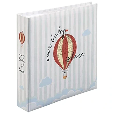 Image of Hama Baby Album &quot;Our Baby&quot; (Baby Slip In for 200 Photos Format 10 x 15 cm, Photo Girls and Boys, Children&#039;s Book with Motif) Blue