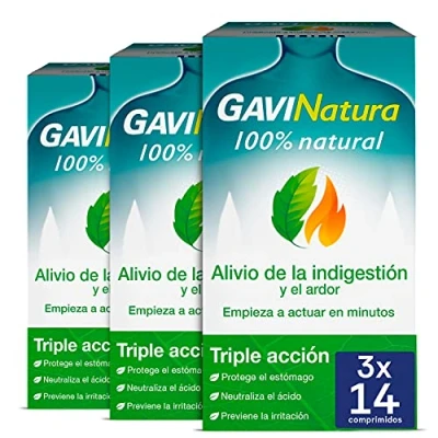 Image of GaviNatura for Indigestion and Ardor Relief, Triple Action 3 x 14&#039;s Tablets Sucking