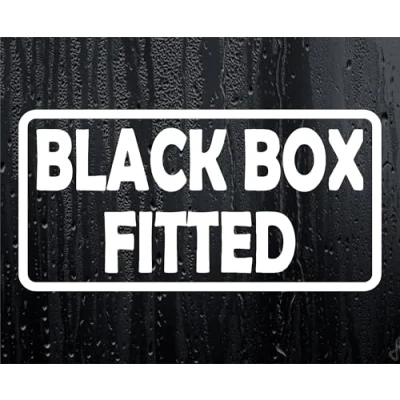 Image of Car Sticker Black Box Fitted Novelty Bumper Window Boot Door Young Driver Decal Present