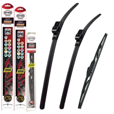 Image of HEYNER Germany Fits Peugeot 407 Windscreen Wiper Blades 2004 2011 Size 28&quot;28&quot; Rear Blade 12 HSF2828SL12HRC