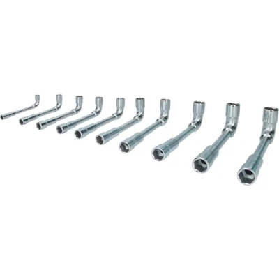 Image of BRILLIANT TOOLS BT015100 Double Socket Spanner Set, 10 Pieces [Powered by KS Tools]