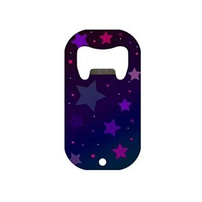 Image of Grindstore Purple Stars Mini Bar Blade Bottle Opener 7x3.8cm