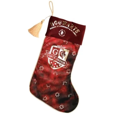 Image of Widdop Harry Potter Gryffindor Alumni Christmas Stocking For Presents 55cm Xmas Gifts Hanging Kids Gift Red