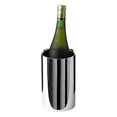 Image of Genware NEV 003P Polished Wine Cooler, Stainless Steel, 12 ø x 20 cm