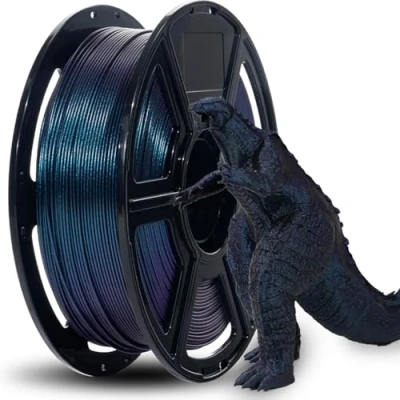 Image of FLASHFORGE Chameleon Rapid PLA Filament 1.75mm Burnt Titanium, Color Shift High Flow Speedy 3D Printer Filament, Max 500mm/s Fast Printing, Display Shimmering Effects from Various Angles and Light