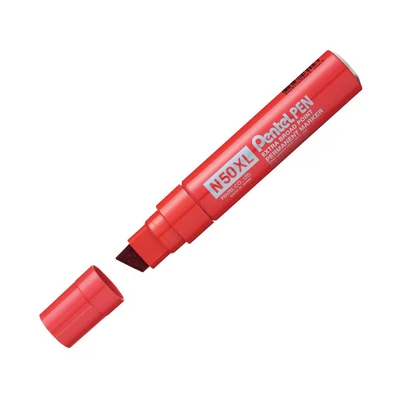Image of Pentel N50XL Marker Chisel Tip Red (Pack of 6) B