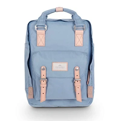 Image of Doughnut Macaroon Backpack for Men and Women Lightweight School Bag Casual Daypack 16 Liters Basic Water Resistant Rucksack Travel, Sports, Hiking with Pockets(Light Blue)