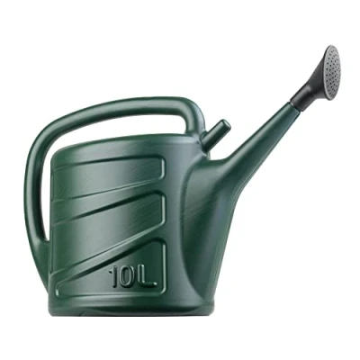 Image of Hardys 10L Green Rose Watering Can Outdoor &amp; Indoor with Detachable Sprinkler Head, Long Spout Water for Houseplant Garden Plants