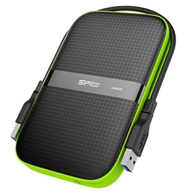 Image of Silicon Power 4 TB External Portable Hard Drive Rugged Armor A60 Shockproof Water Resistant 2.5 Inch USB 3.0 , Military Grade MIL STD 810G &amp; IPX4, for PC/Mac/Xbox One/Xbox 360/PS4/PS4 Pro/PS4, Black