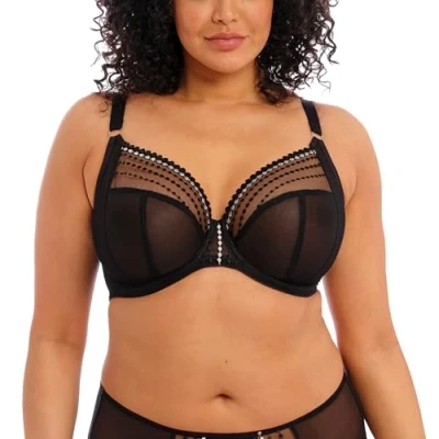 Image of Elomi Women&#039;s Plus Size Matilda Underwire Plunge Bra, Black, 36GG
