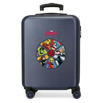 Image of Disney Children&#039;s Hard case with 4 Wheels Side Combination Lock Made of ABS, a Rigid and Lightweight Material., Power Blue, Cabin Suitcase