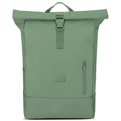 Image of Johnny Urban Backpack Men &amp; Women Green Robin Large Rucksack for School, University, Work Laptop Compartment 16 Inch Water Repellant