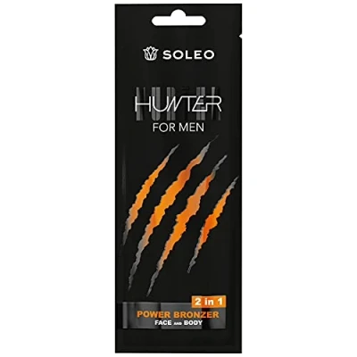 Image of Soleo Hunter for Men 2 in 1 Power Bronzer Tanning Lotion (15ml)