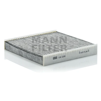 Image of 6447SZ Pollen Filter MANN CUK 2245 Activated Carbon 218mm 226mm 36mm PEUGEOT: Partner I Combispace, Van
