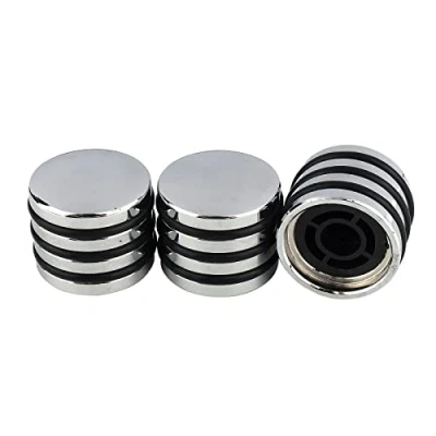 Image of Pxyelec Chrome Guitar Rotary Knobs for Potentiometer Volume Tone Control Pack of 3