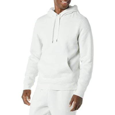 Image of Amazon Essentials Men&#039;s Hooded Fleece Sweatshirt (Available in Big &amp; Tall), White, XL