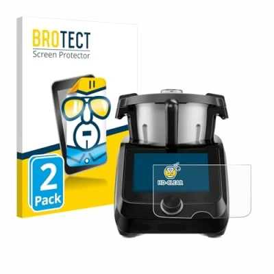 Image of brotect Screen Protector compatible with SilverCrest Monsieur Cuisine Smart BLACK EDITION (2 Pack) HD Clear Protection Film