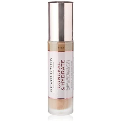 Image of Revolution Beauty London, Conceal and Hydrate, Foundation, F10.2, 23ml