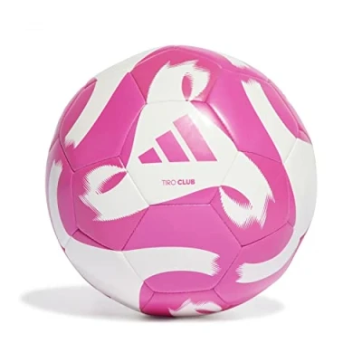 Image of adidas Tiro Club Football White/Team Shock Pink 5