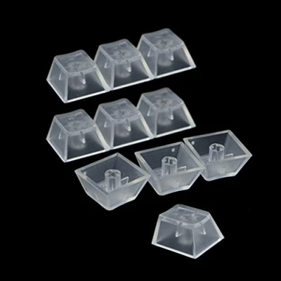 Image of TTTLLNN 10Pcs Transparent ABS Keycaps Mechanical Keyboard Matte Backlit for