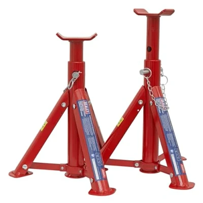 Image of Sealey Axle Stands (Pair) 2 Tonne Capacity per Stand Folding Type