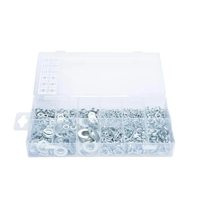 Image of Blue Spot Tools 40564 Assorted Flat and Spring Washer Set Silver (790 Piece)