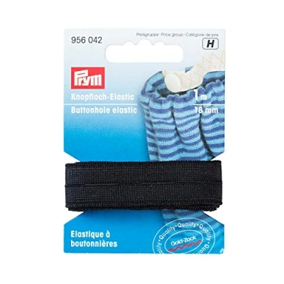 Image of Prym Elastic, Black, 18 mm