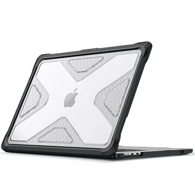 Image of FINTIE Case Compatible with MacBook Air 15 Inch (2024/2023) M3/M2 Chip, Heavy Duty Rugged Hard Shell Cover TPU Bumper for 15.3&quot; Model A3114 A2941, Clear