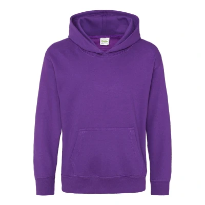 Image of AWDis Boy&#039;s Kids Hoodie, Purple (Purple), X Small