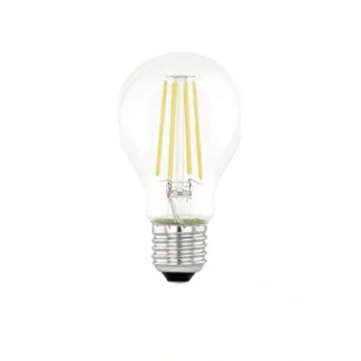Image of EGLO E27 LED lamp day &amp; night, vintage filament light bulb, Edison with motion sensor and night light, 7 watt (equivalent to 60 watt), 806 lumen, warm white glow, 3000 Kelvin, A60, Ø 2.4&quot;