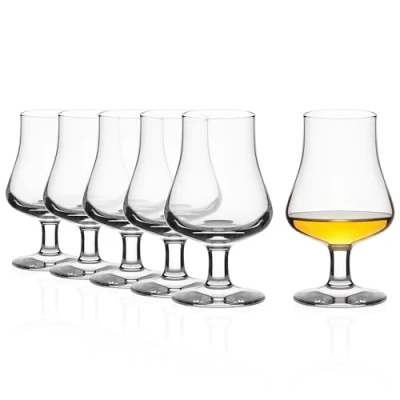 Image of Stölzle Lausitz whisky The Nosing glass 194 ml, set of 6 glasses, dishwasher safe premium quality cut