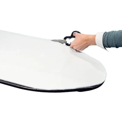 Image of Leifheit Ironing board Padding, Molleton Felt foam, with a Universal Foam Pad to Fit All Surfaces, Cut down size, 140 x 45 cm, Turquoise