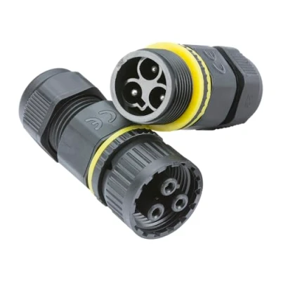 Image of KnightsBridge IP68 16A Plug and Socket Cable Connector (3 Pole)