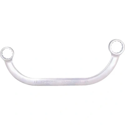 Image of Kennedy Metric Double End Ring Spanner, Chrome Vanadium Steel, 17mm x 19mm
