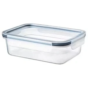 Image of 3X Food Container with lid, Rectangular/plastic1.0 l+ Free Finchley Refill Pen