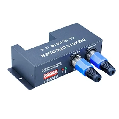 Image of JOYLIT DMX512 Decorder 4 Channel 4x4A 192W RGBW LED Controller DC 12V 24V for 5050 3528 Strip Light